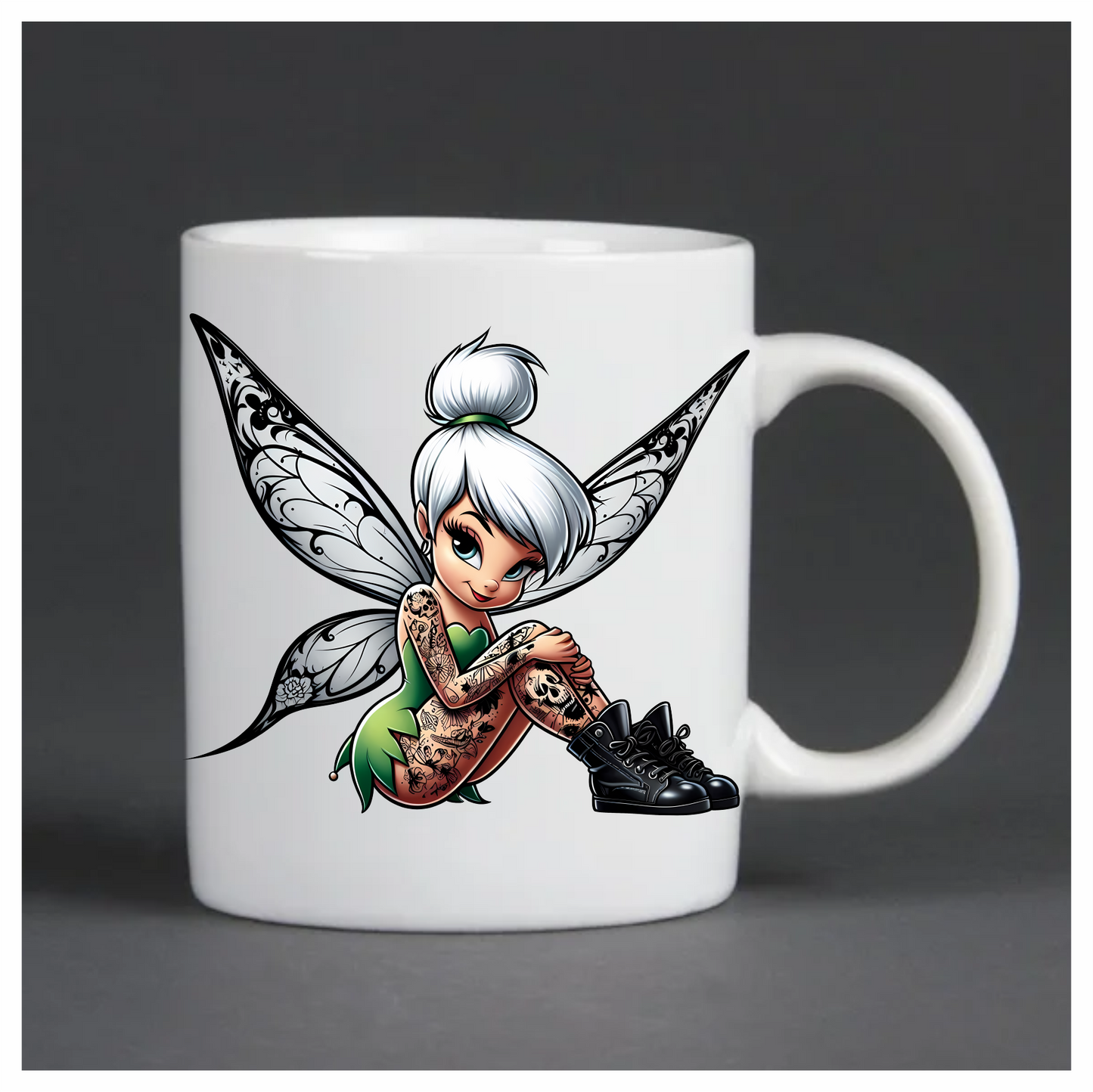 Gothic Tinker bell fairy vinyl sticker decal