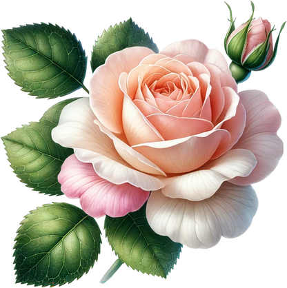 Light pink rose vinyl sticker decal