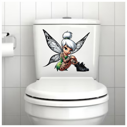 Gothic Tinker bell fairy vinyl sticker decal